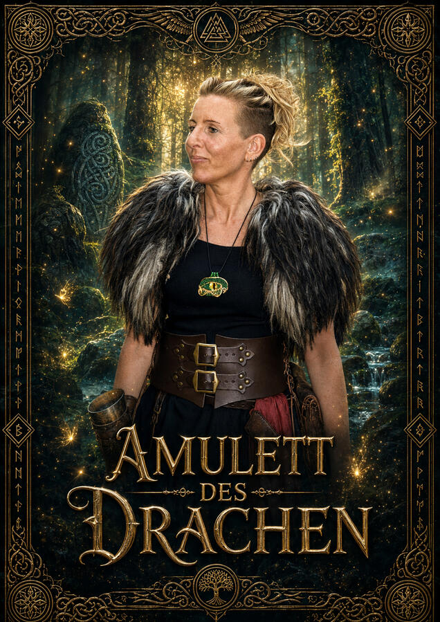 Amulett des Drachen Wikinger Maid